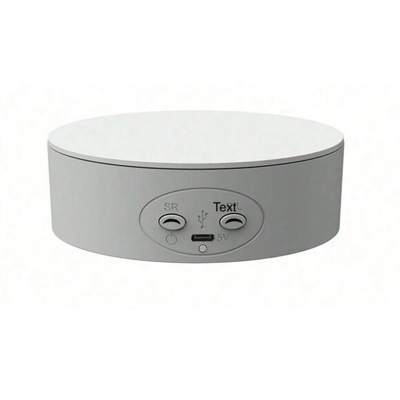 White 5.1inch/13cm Electric Turntable For 360 Degree Photography - Picture 1 of 7